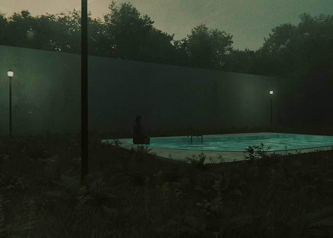 Pool Back Scene 2 3D