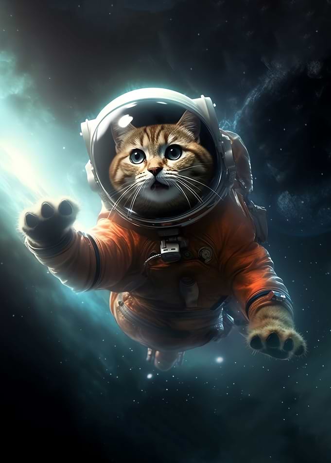 Fantasy Astronaut Cat