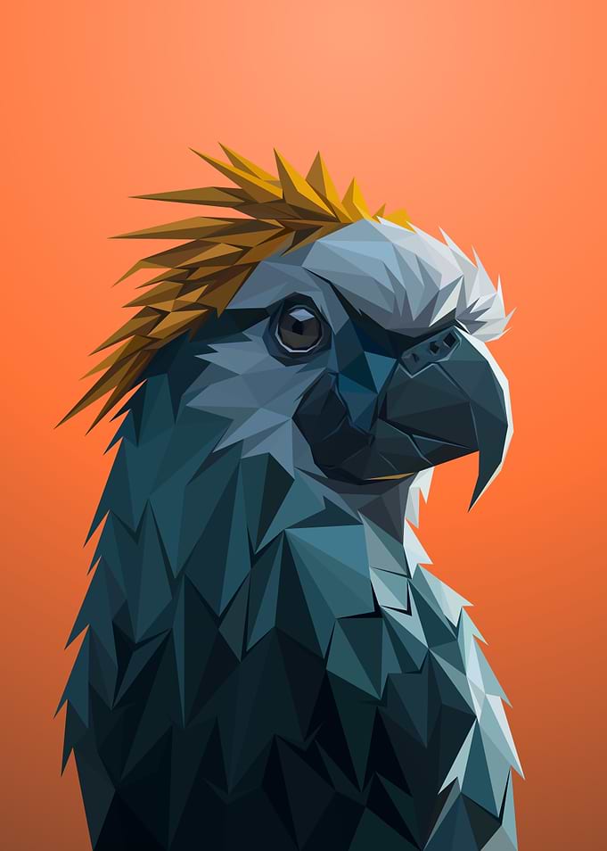 Cockatoo Lowpoly