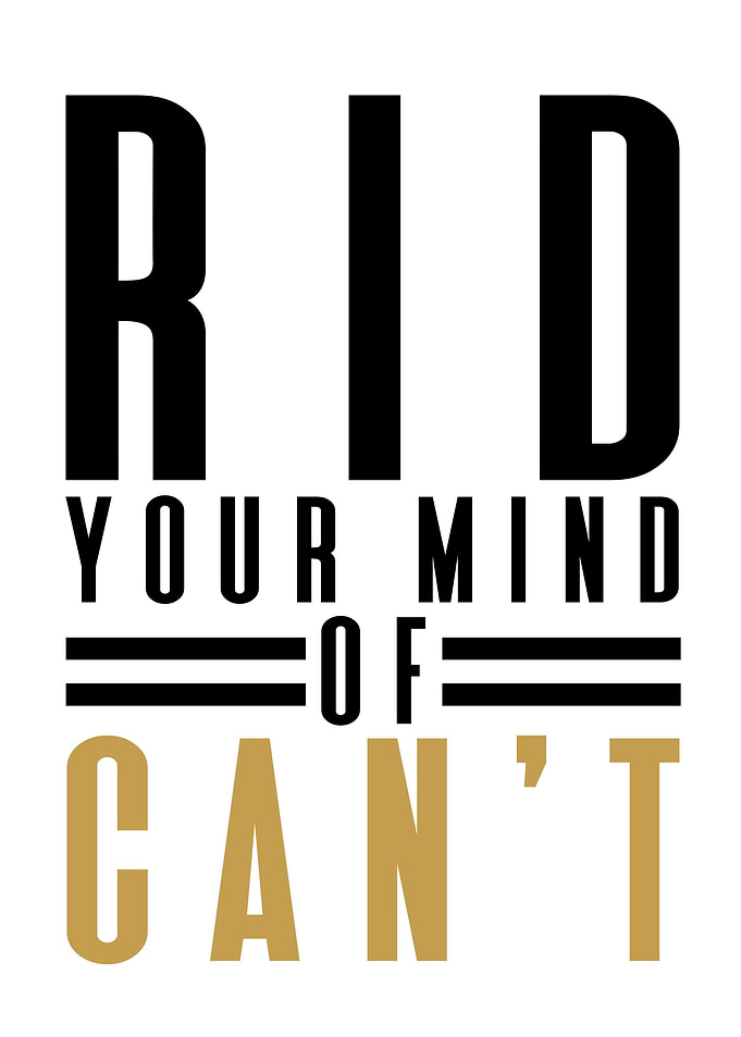 Ride your mind of cant