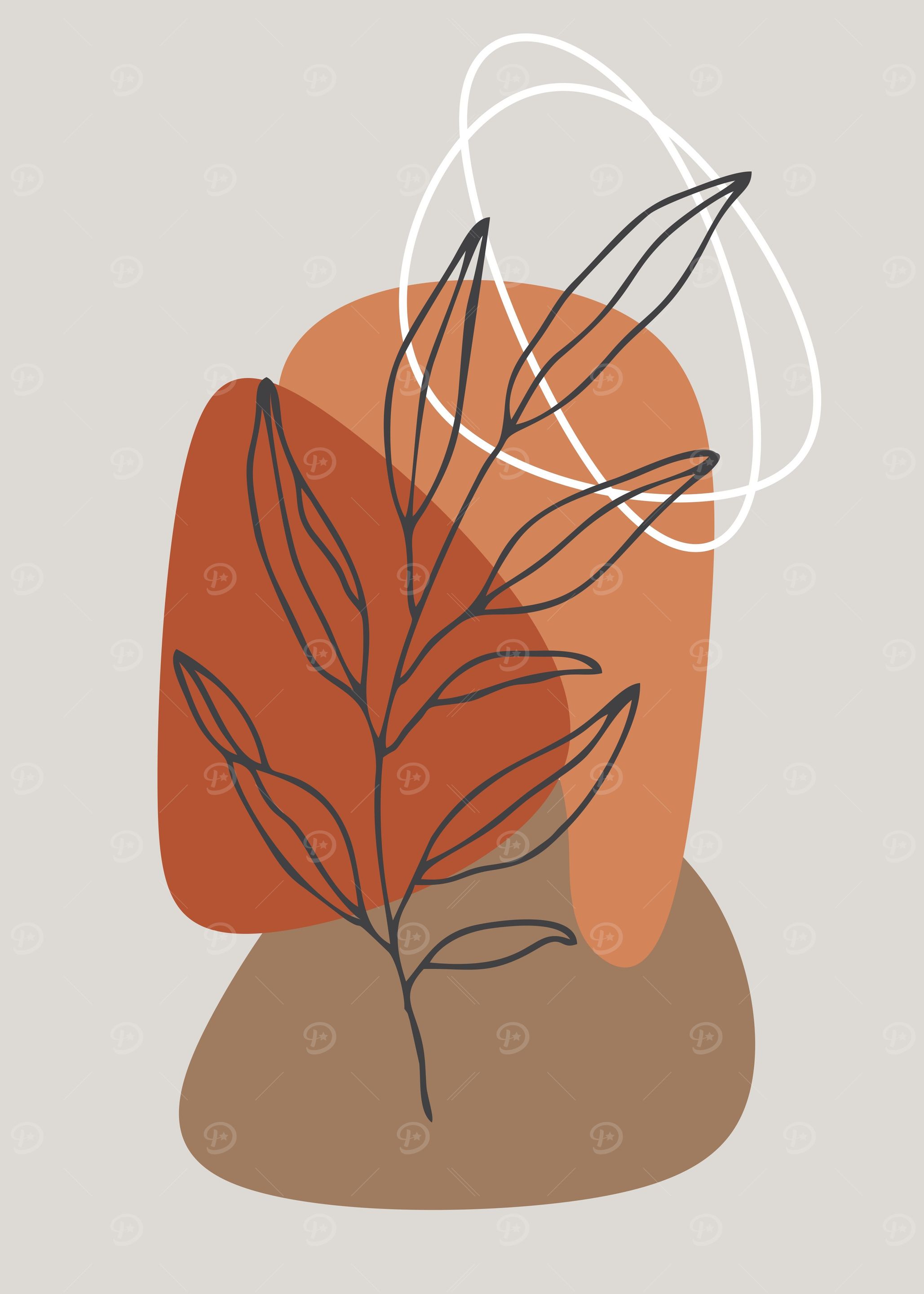 abstract leaves