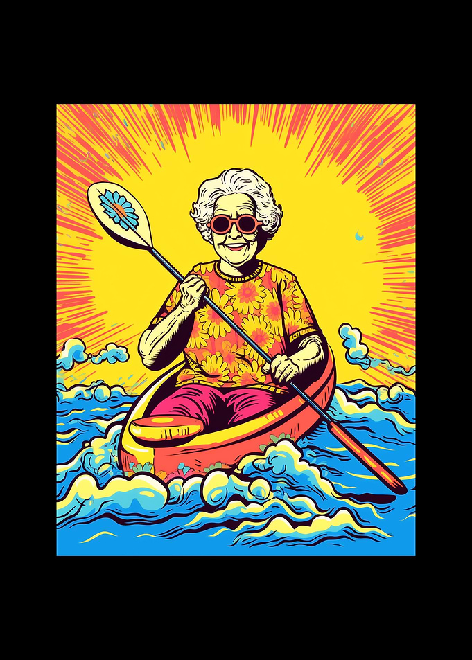 Kayaking Grandma Kayaker