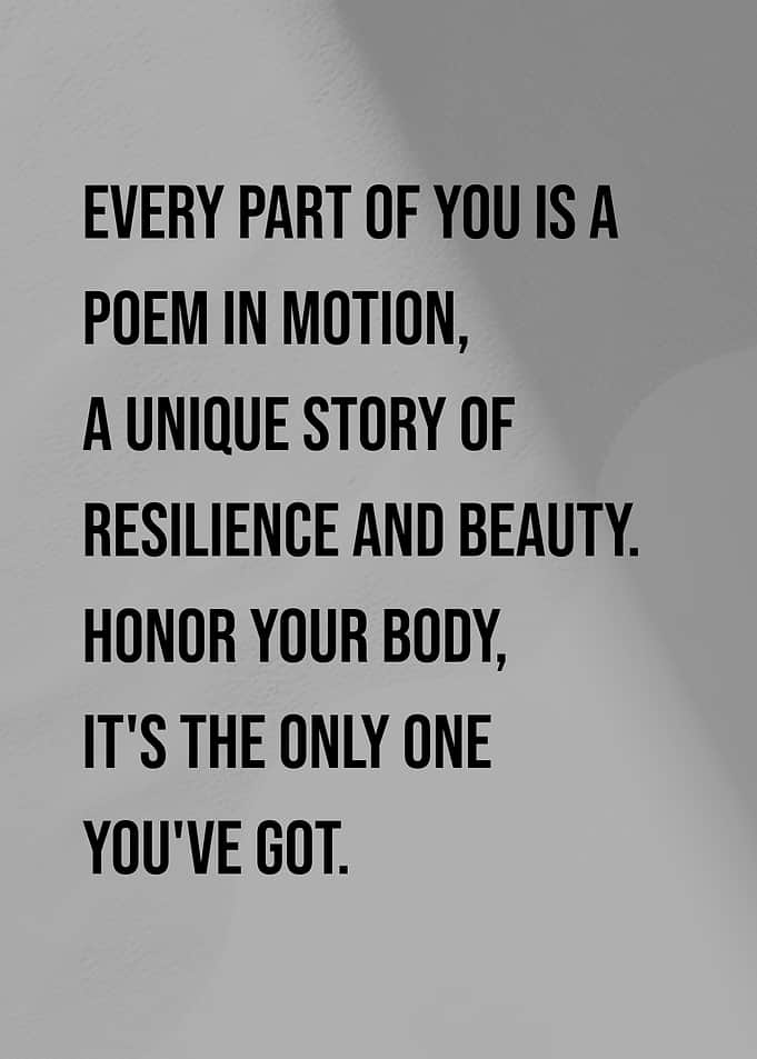 Body Positive Unique Poem