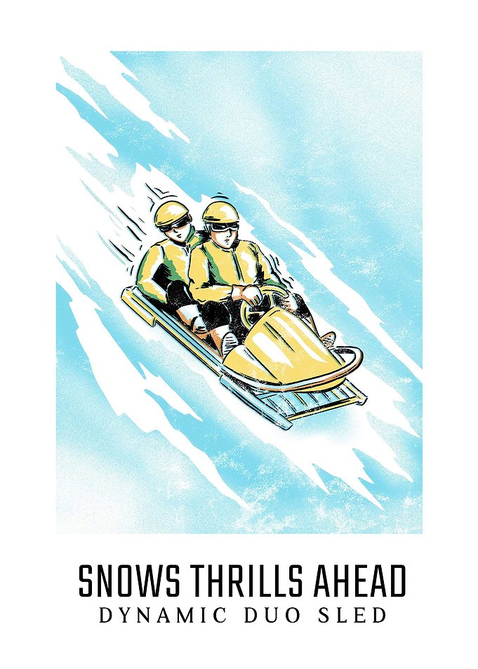Sledding Down a Mountain