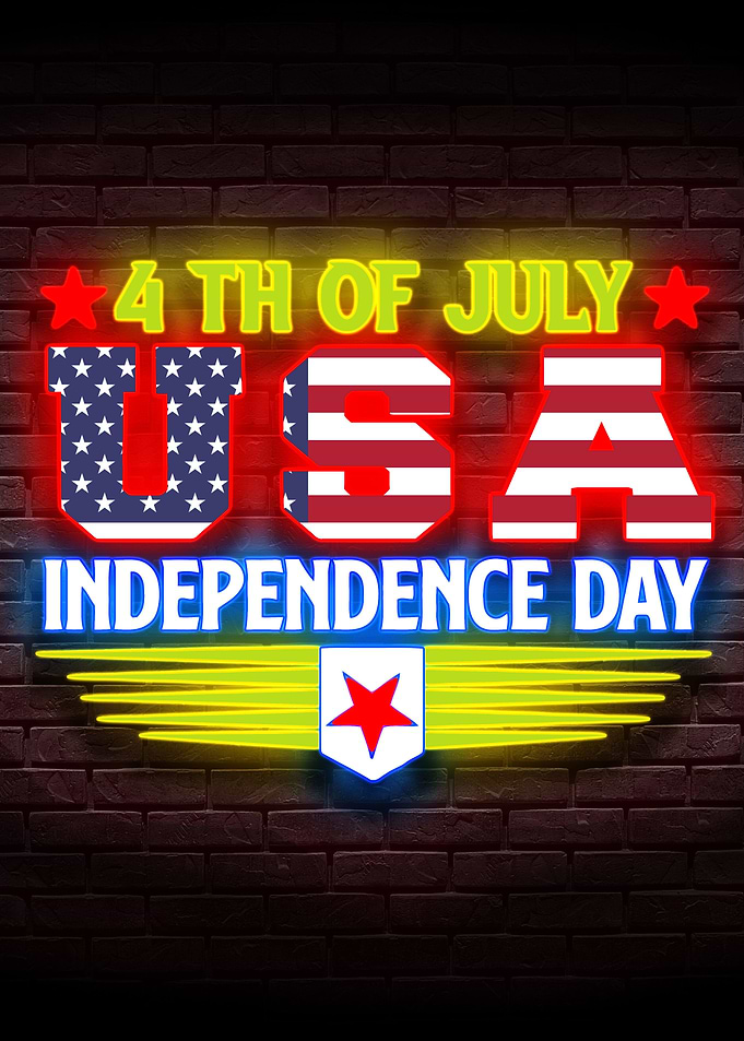 4th of July Poster USA