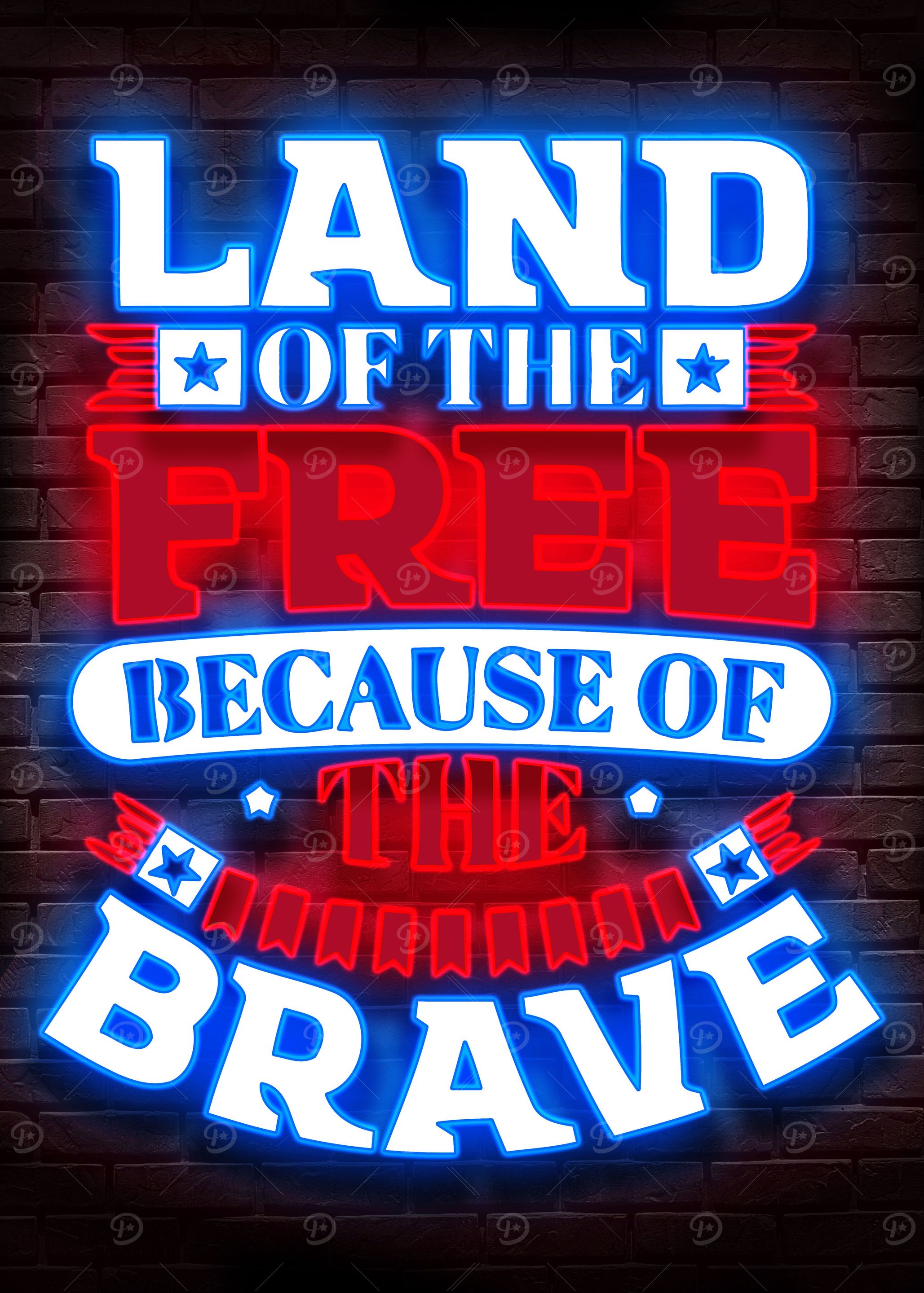 4th of July Poster USA