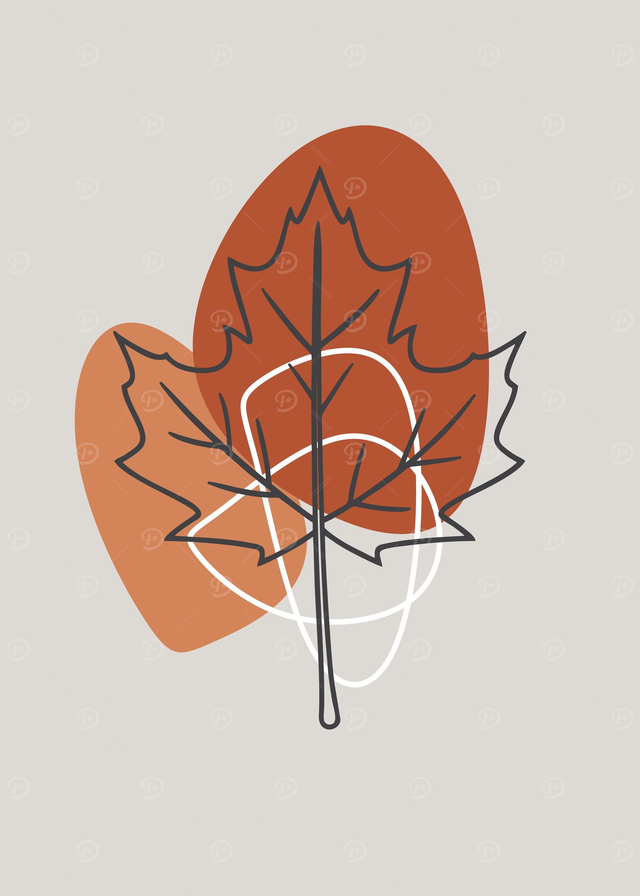 abstract leaves