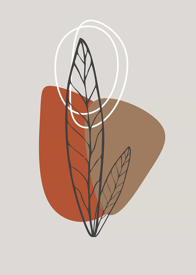 abstract leaves