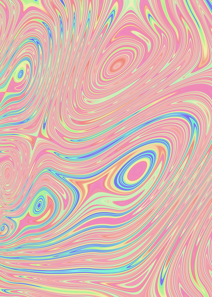Pastel Boho Fractal Art