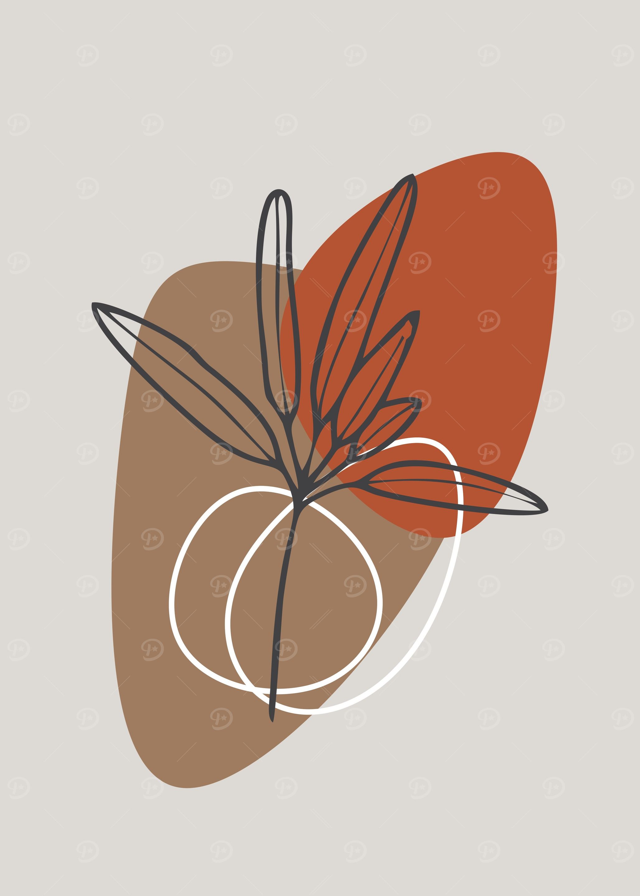 abstract leaves