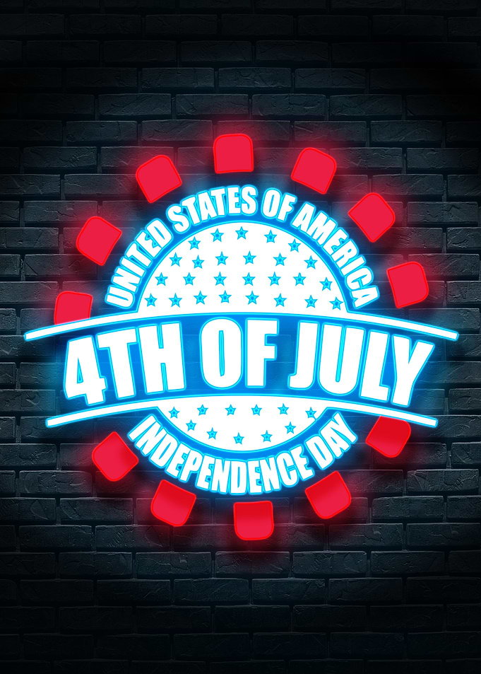 4th of July Poster USA