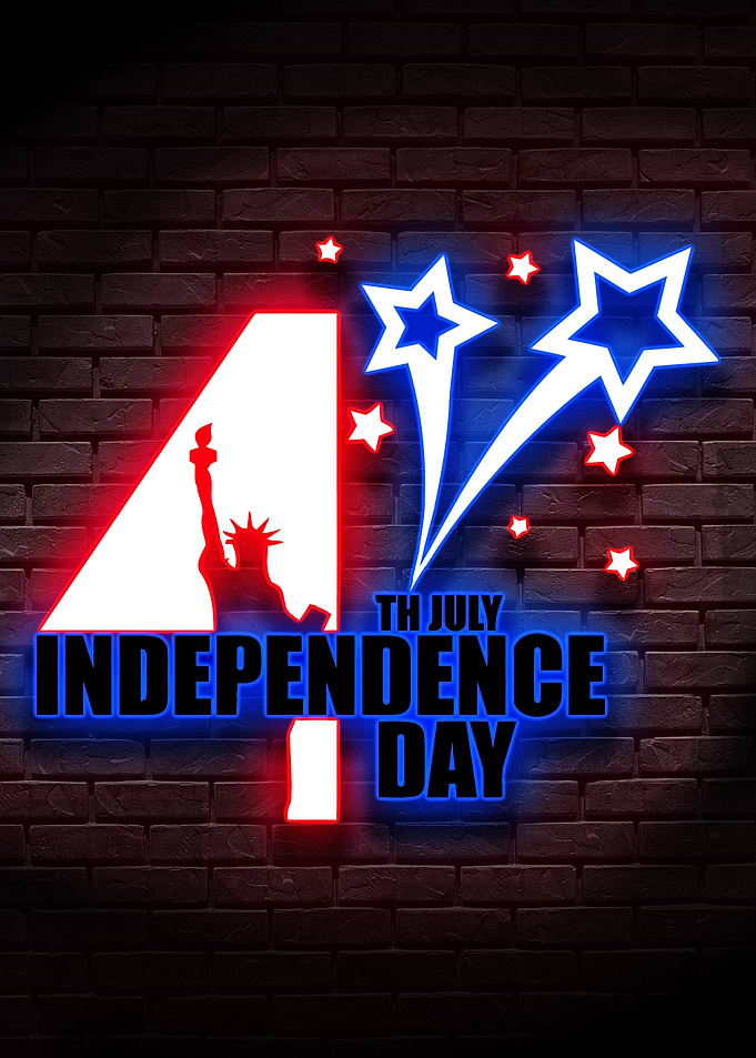 4th of July Poster USA