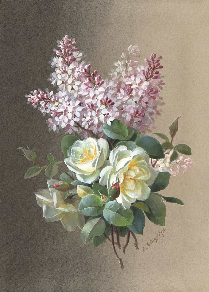 Flowers Roses and Lilacs