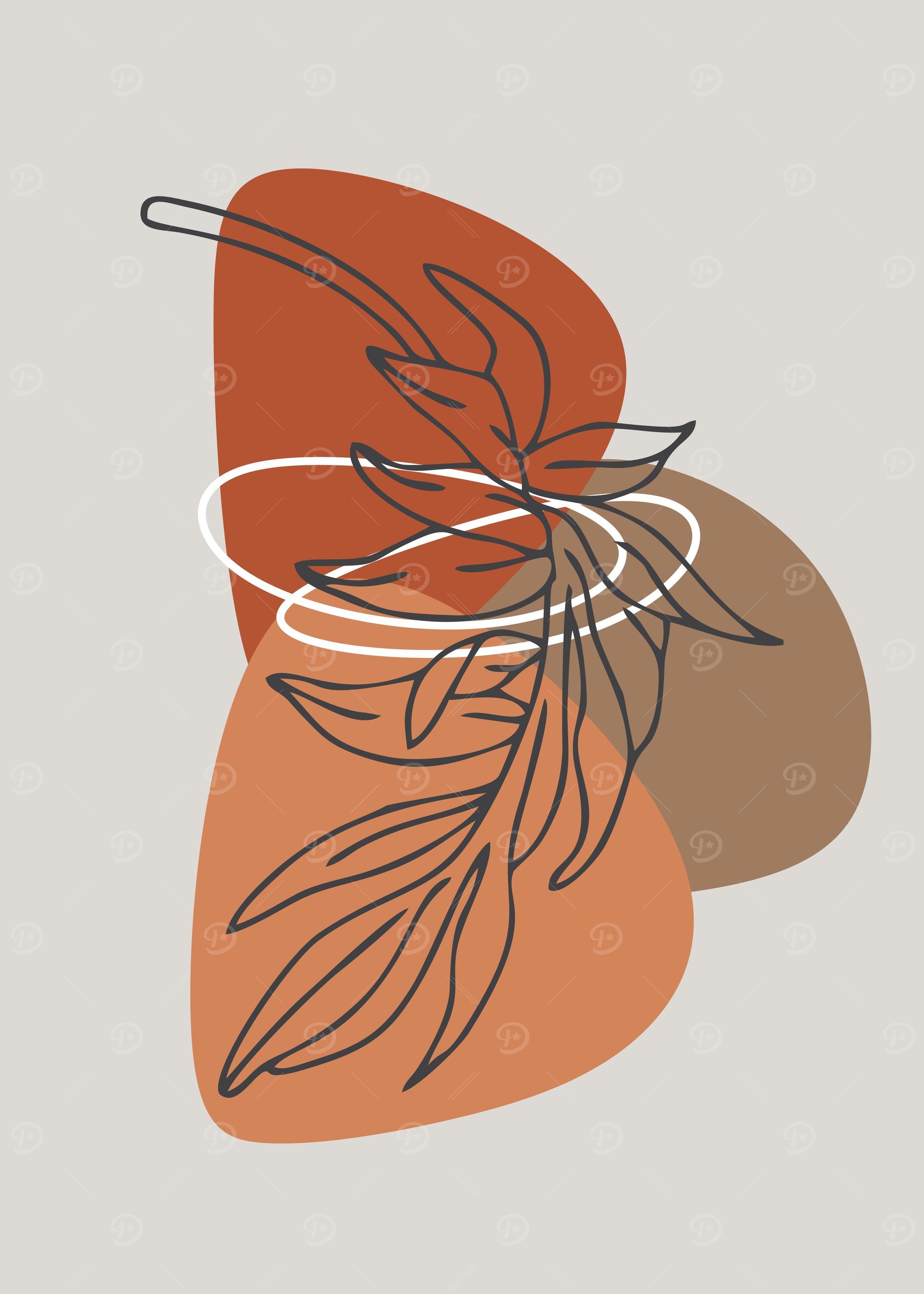 abstract leaves