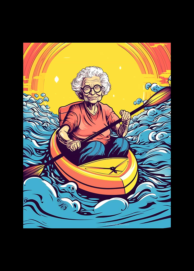 Kayaking Grandma Kayaker