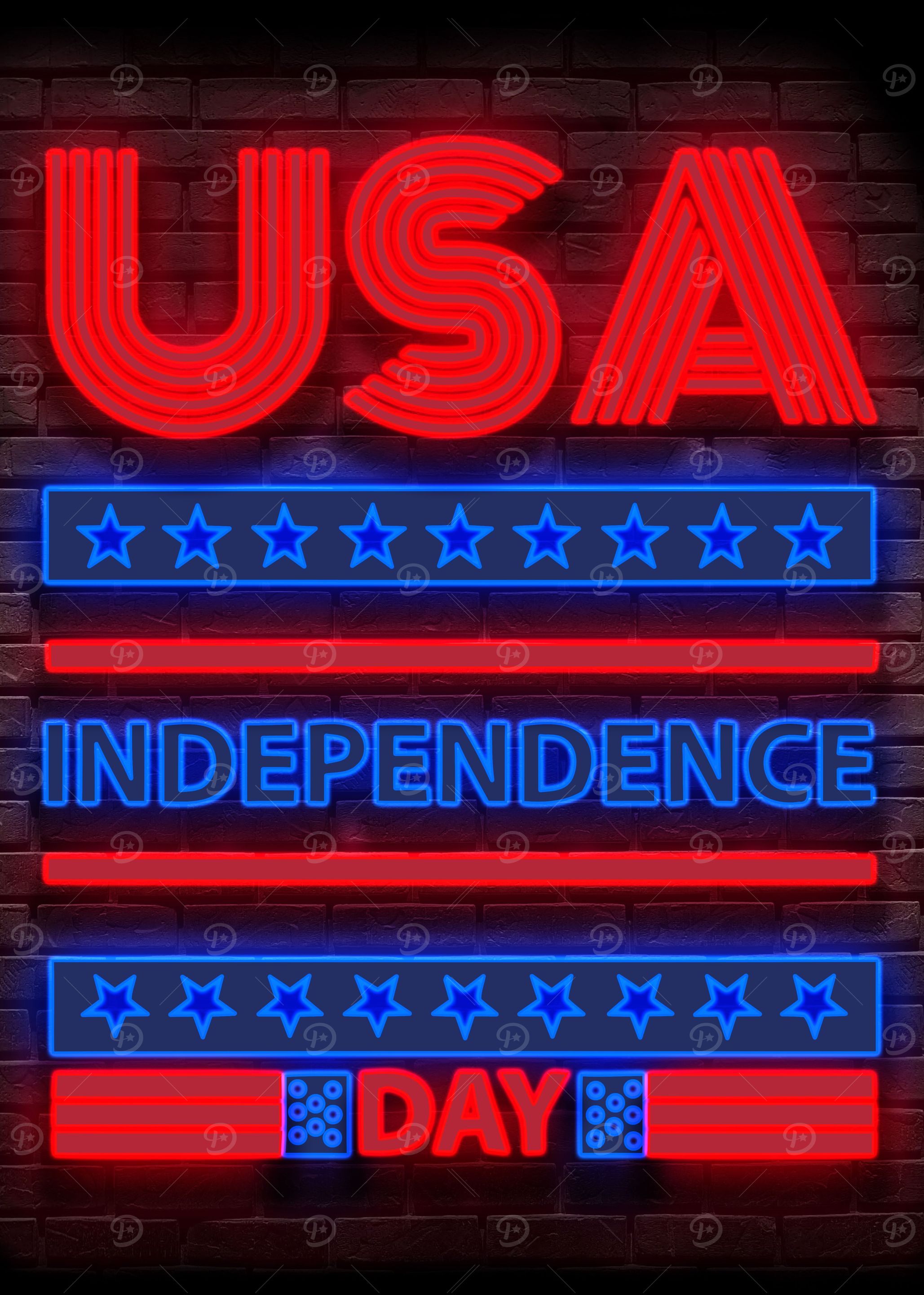 4th of July Poster USA