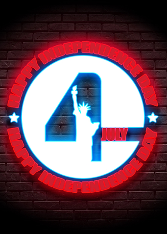 4th of July Poster USA