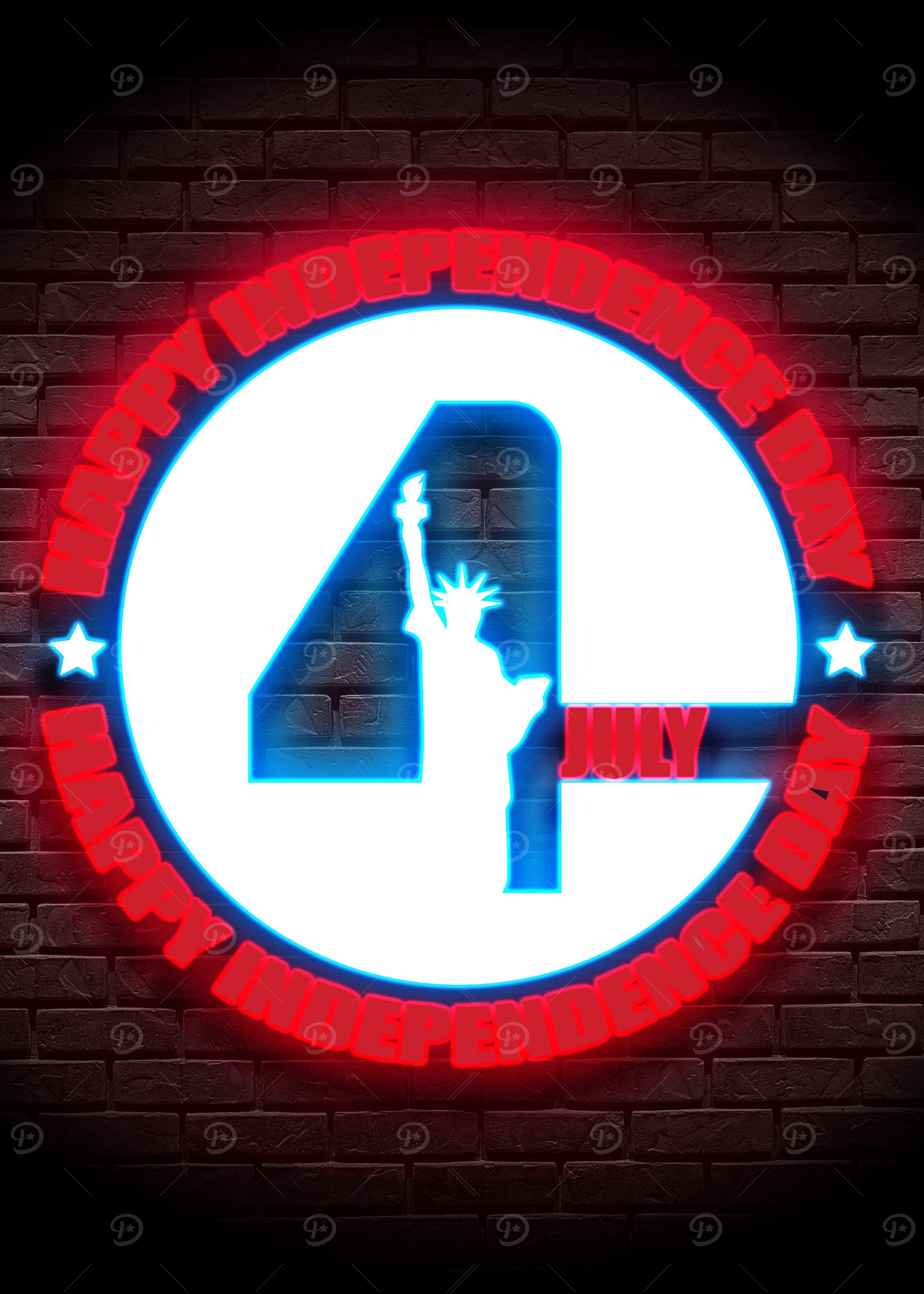 4th of July Poster USA