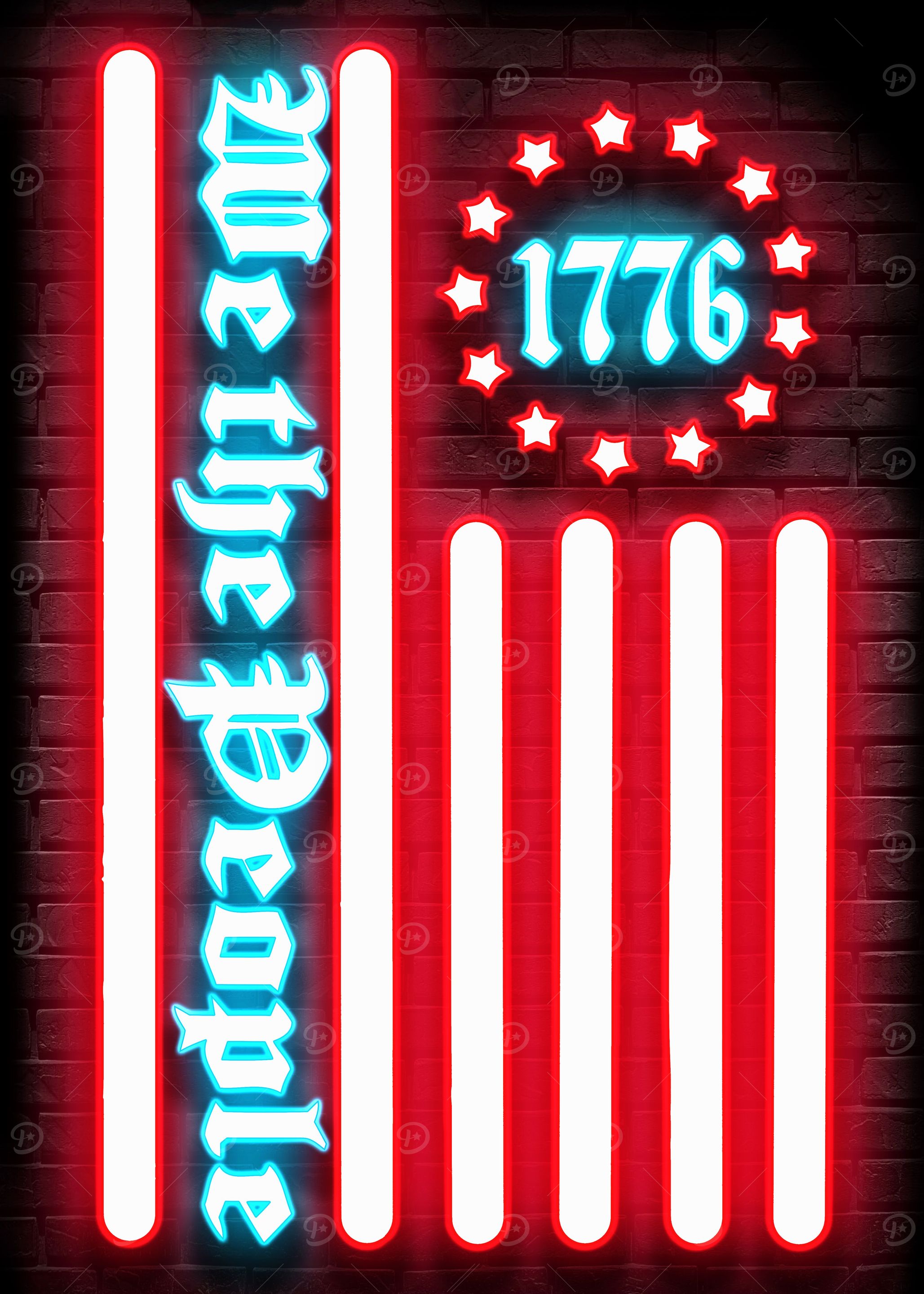 4th of July Poster USA
