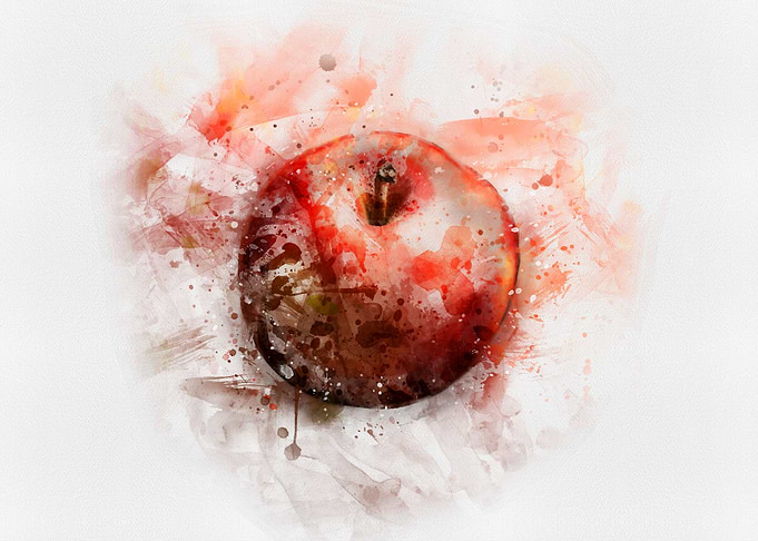 Apple watercolor