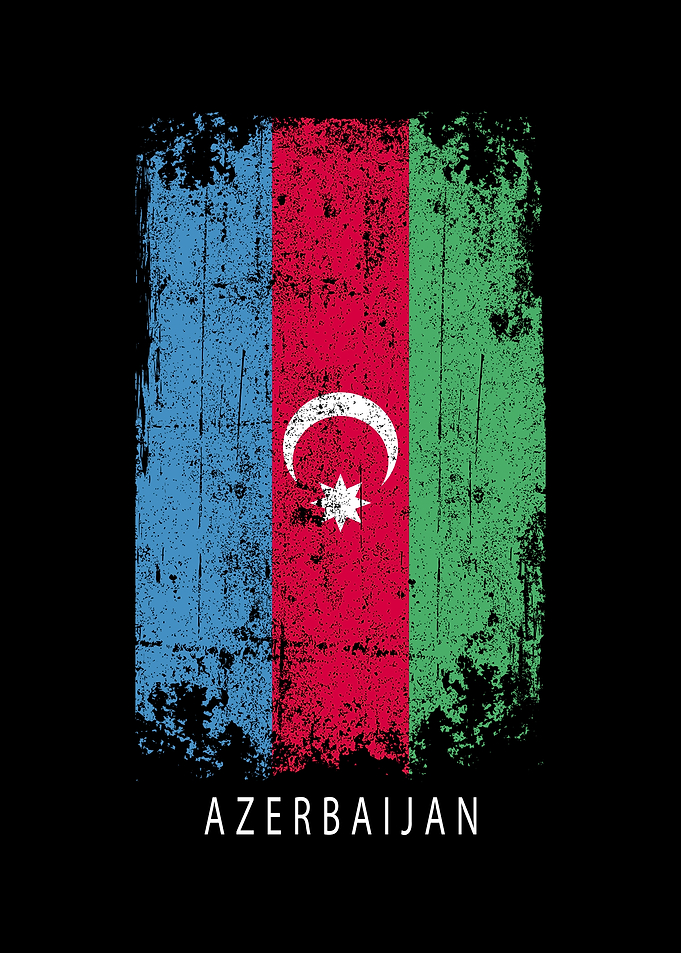 AZERBAIJAN Flag