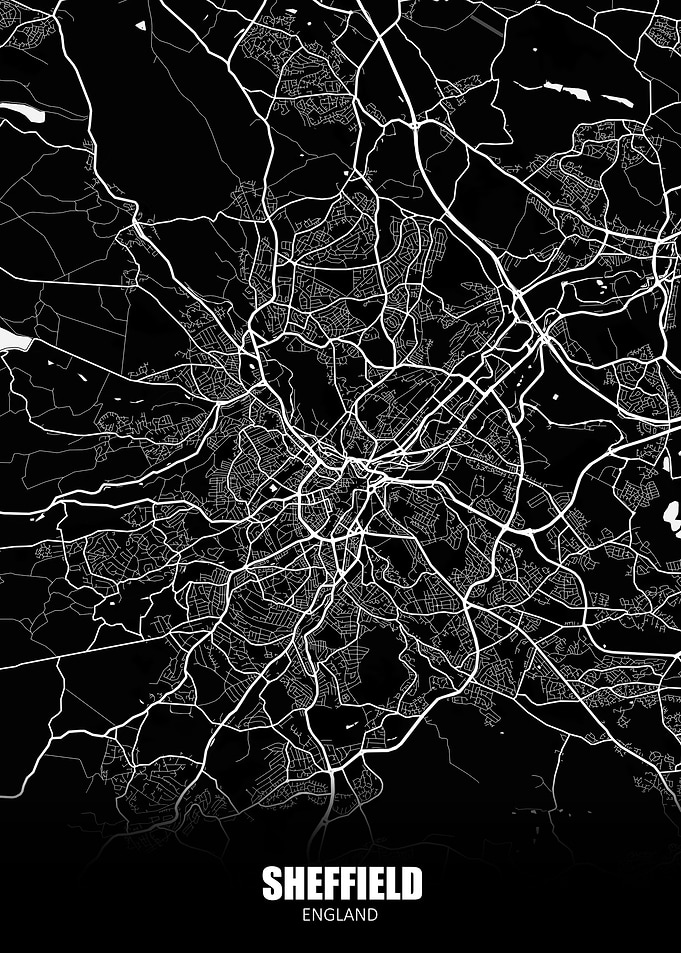 Sheffield England Map