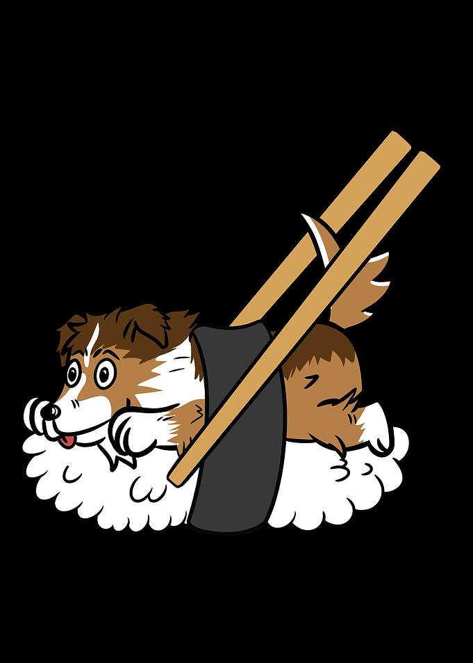 Shetland Sheepdog Sushi