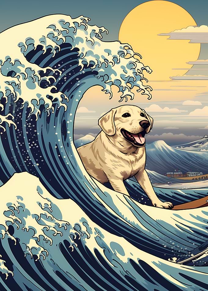 Labrador Surfing Kaganawa