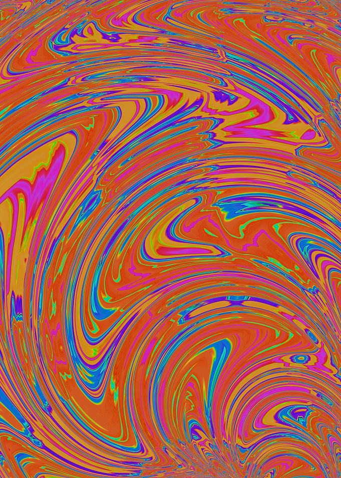 Bold Swirly Fractal Art