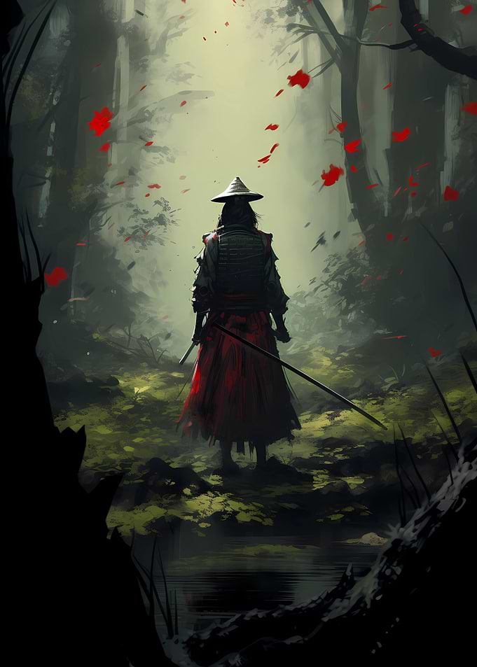 Samurai in forest 2