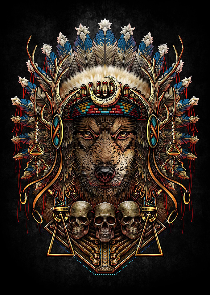 americannative wolf