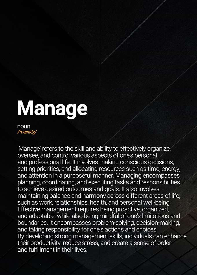 Manage