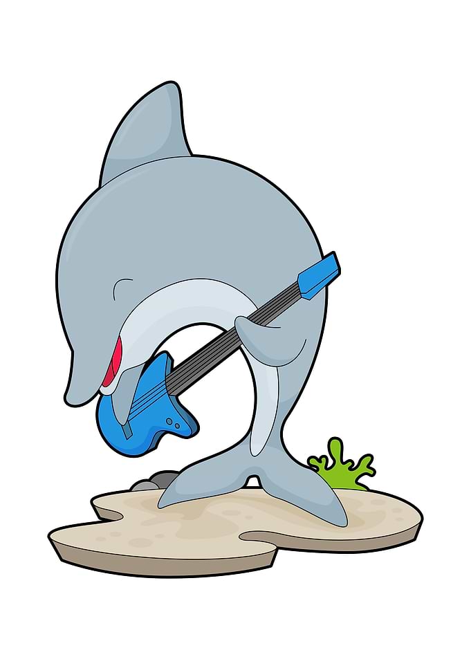 Dolphin Musician Guitar