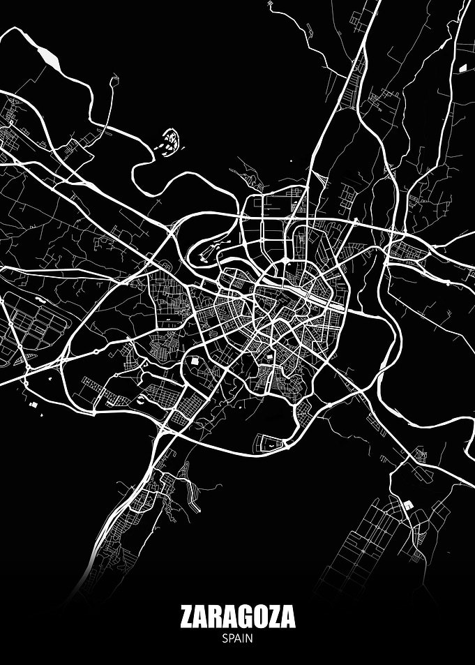 Zaragoza Spain Map