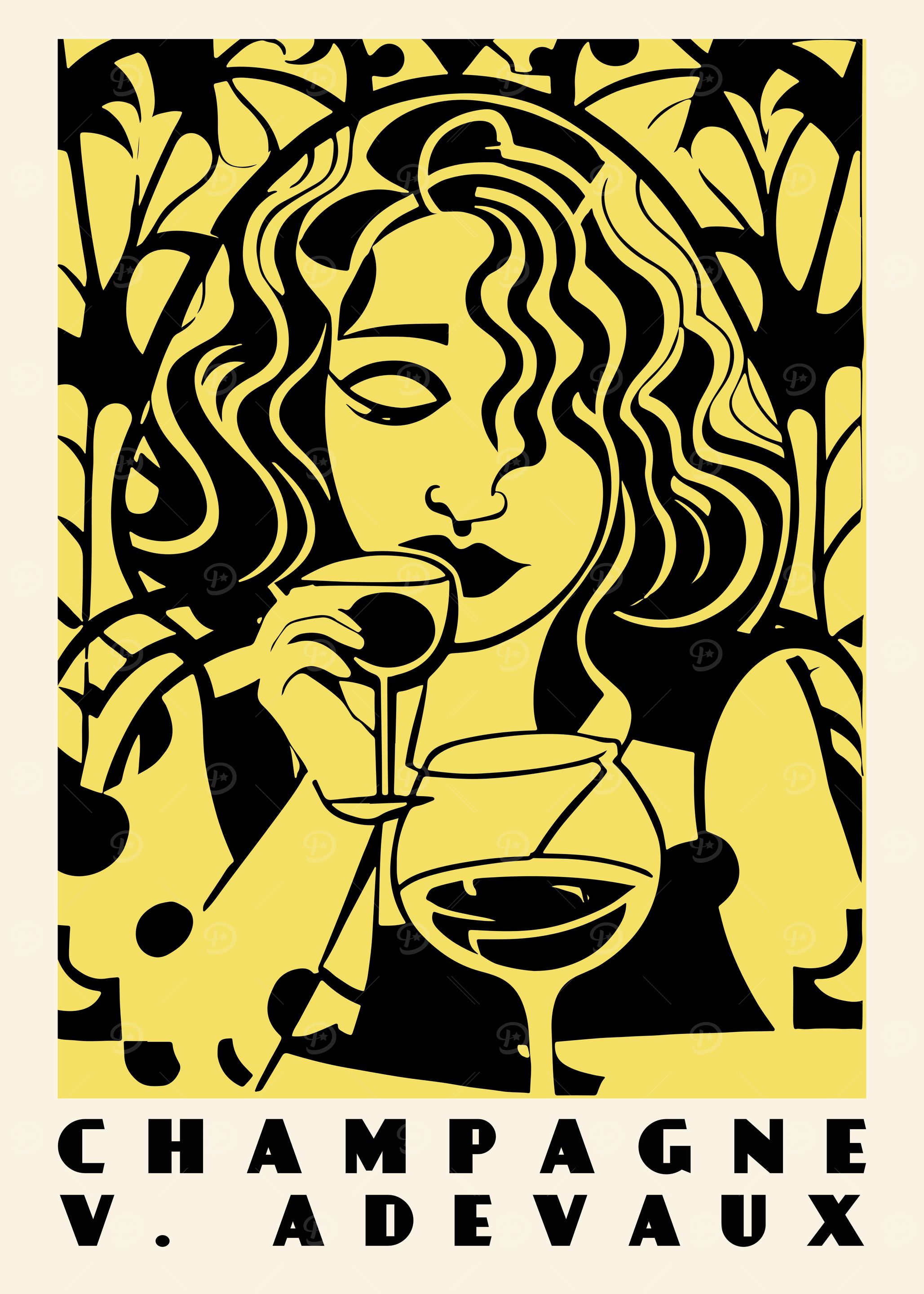 Adevaux Champagne Poster