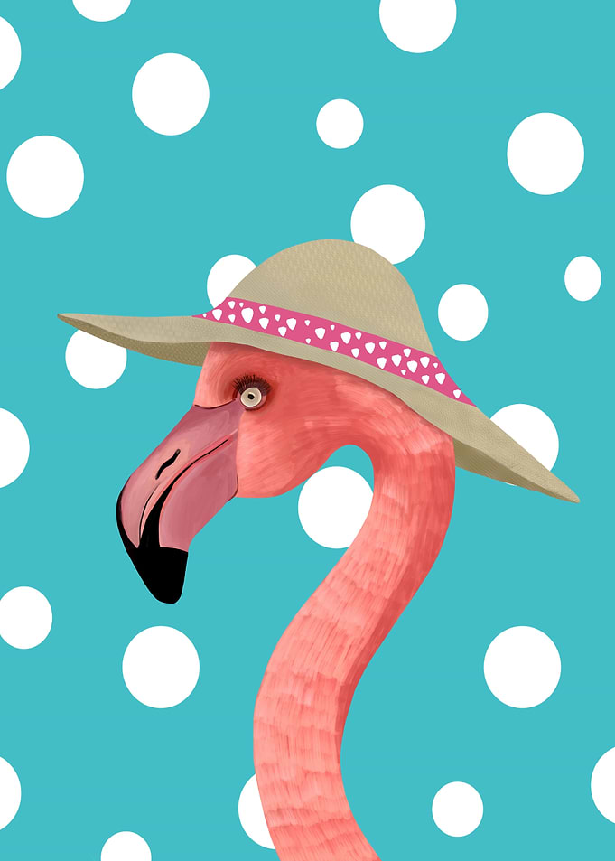 Summer Pink Flamingo