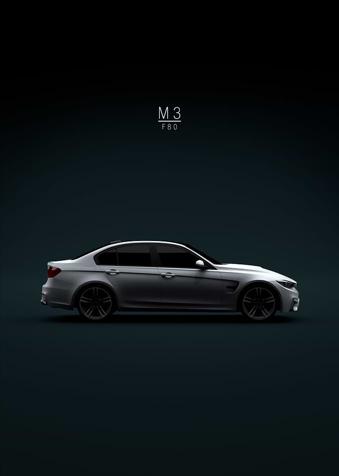 BMW M3 F80 Sedan 2015 Whit