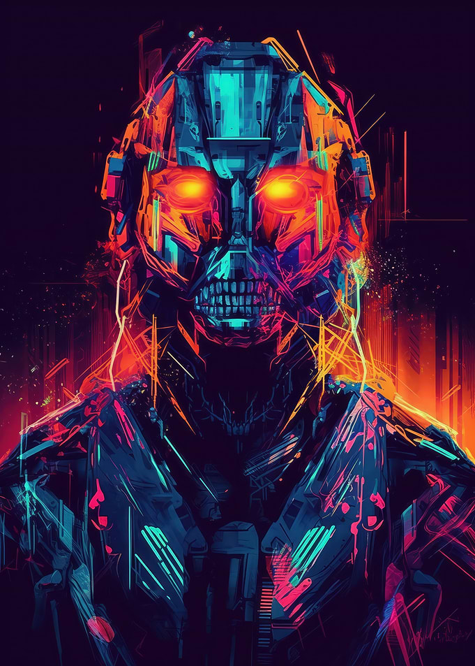 Cyborg Scifi Metropolis