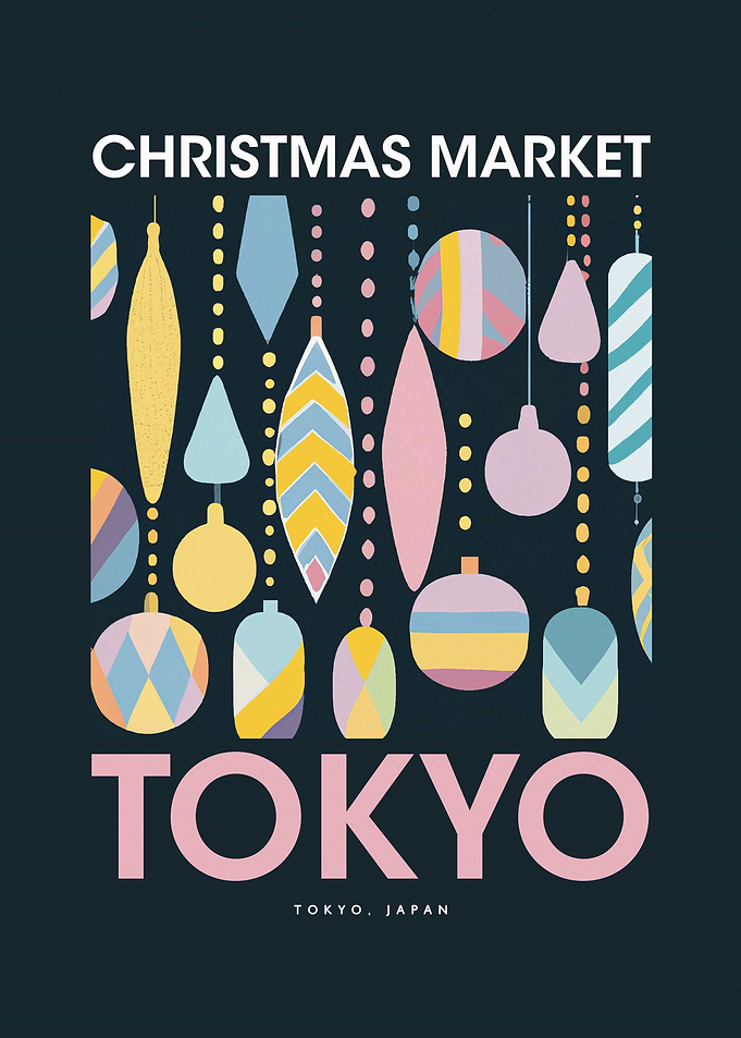 Tokyo Christmas Market Art