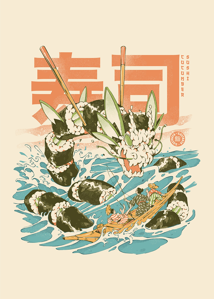 Cucumber Sushi Dragon