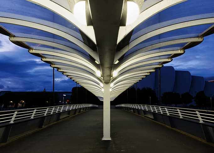 Bell Bridge In Glasgow