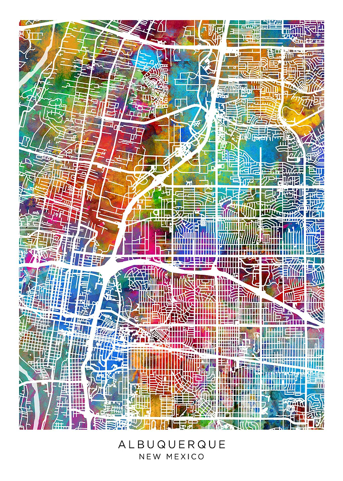 Albuquerque New Mexico Map