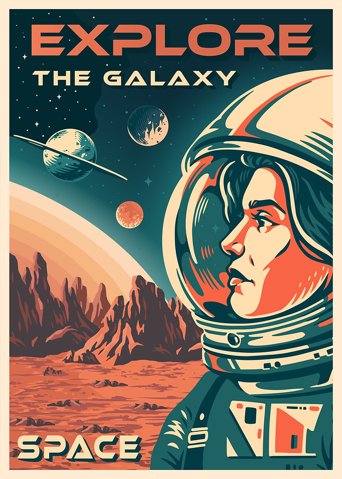 Explore Galaxy Astronaut