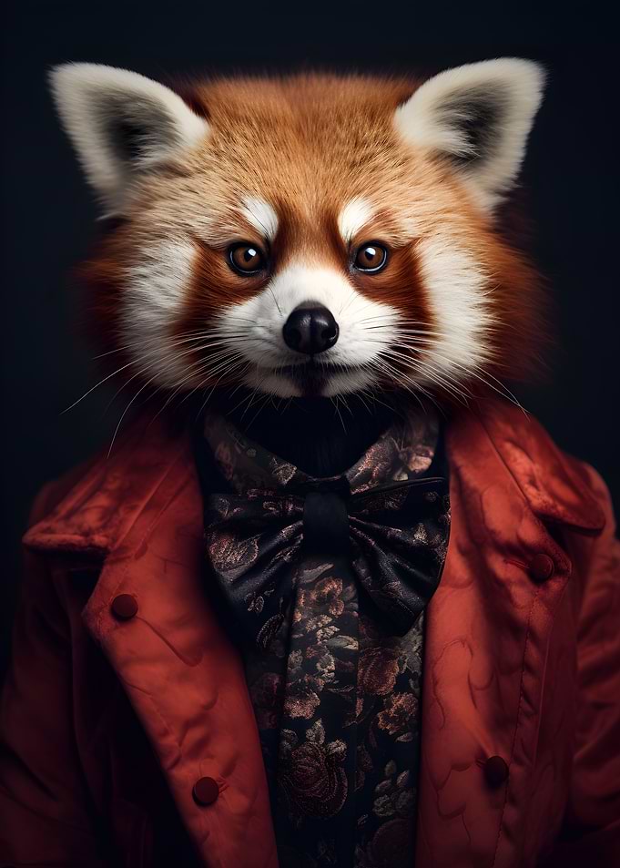 80s Style Red Panda