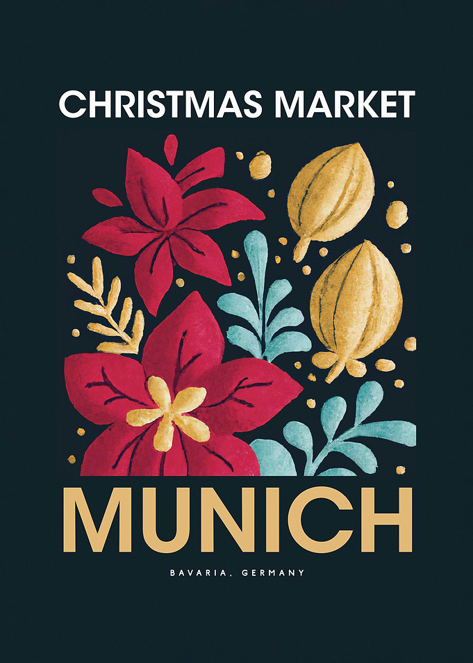Munich Christmas Poster