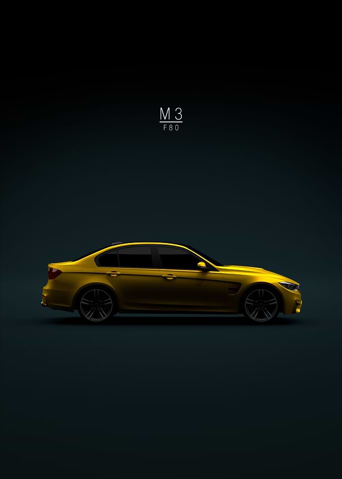 BMW M3 F80 Sedan 2015 Gold