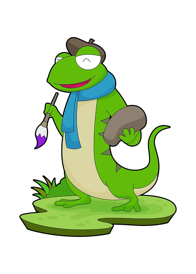 Lizard Painter Paint brush
