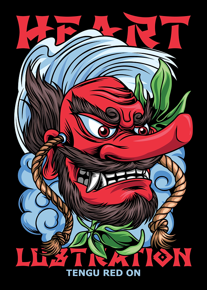 Tengu Japanese Doll Text