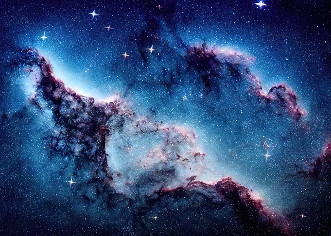 abstract glowing space