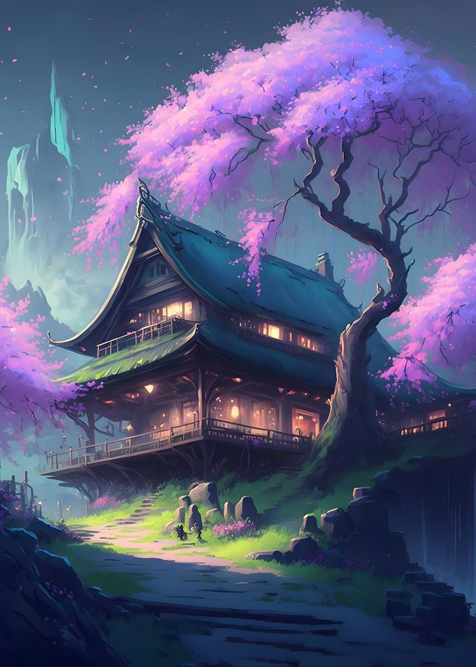 Cherry Blossom Japan Art